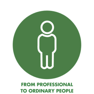 From professional to ordinary people