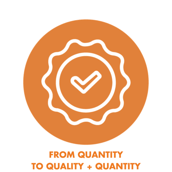 From quantity to quality plus quantity