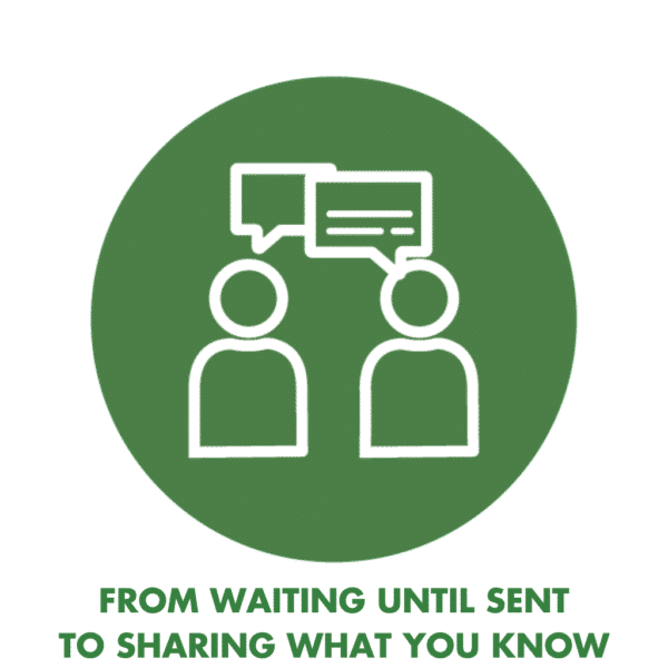From waiting until sent to sharing what you know